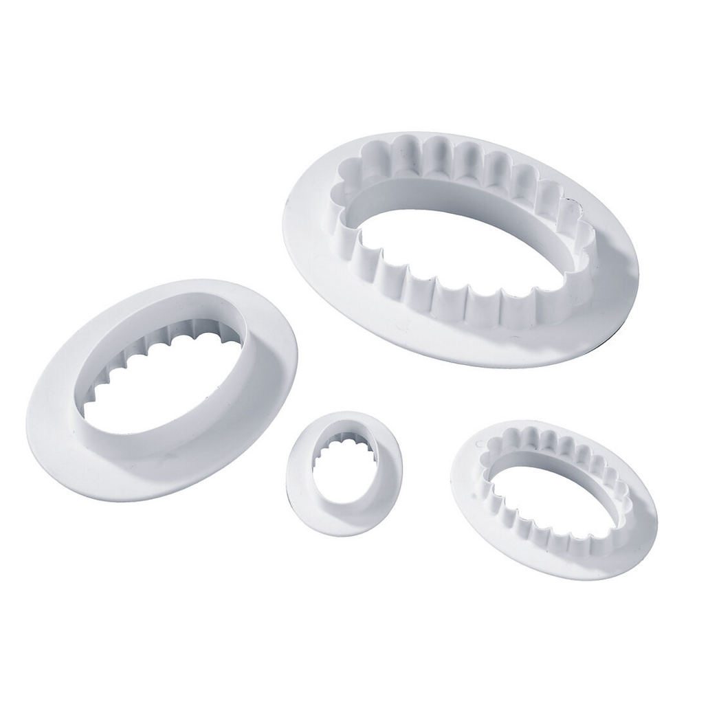 Set stampi per pasta da zucchero – Ovali — 1