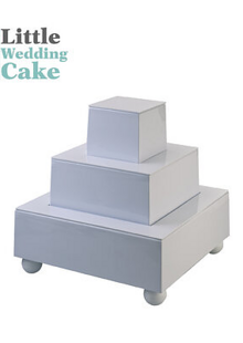 Set für kleine Hochzeitstorten - Quadratisch