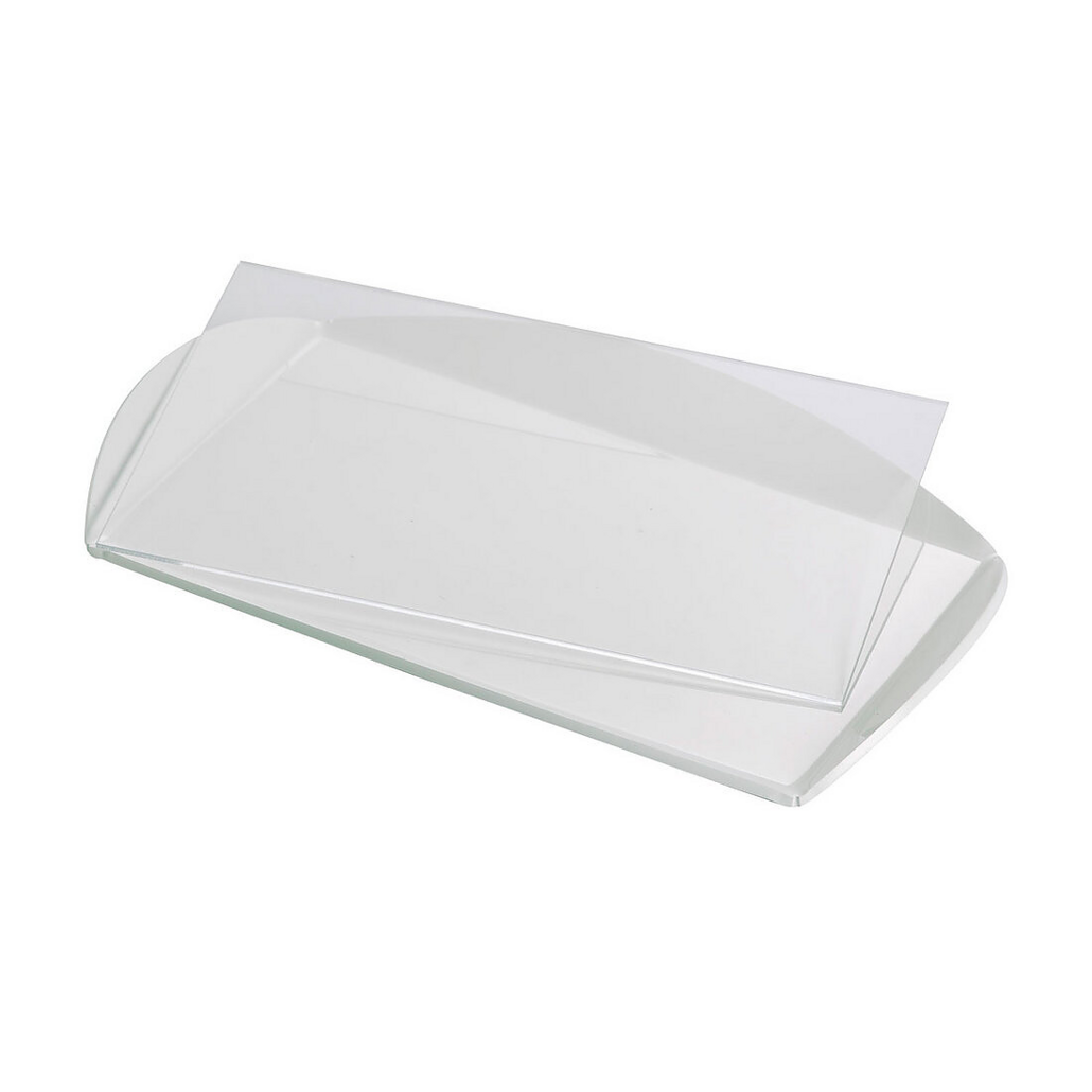 Base blanche pour vitrine avec bords — 1