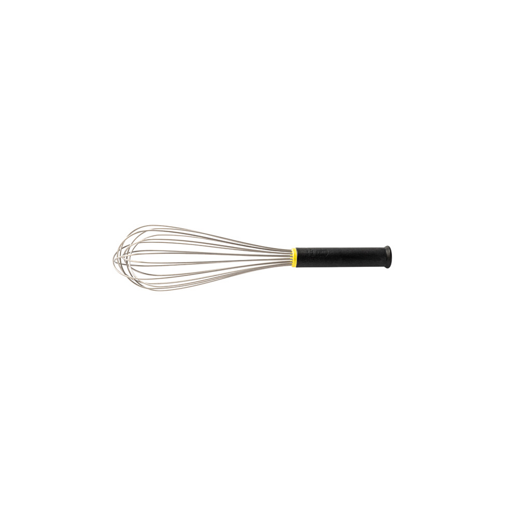 Frusta nera in acciaio inox – 16 fili — 1