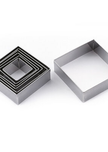 Quadratisches Teigausstecher-Set