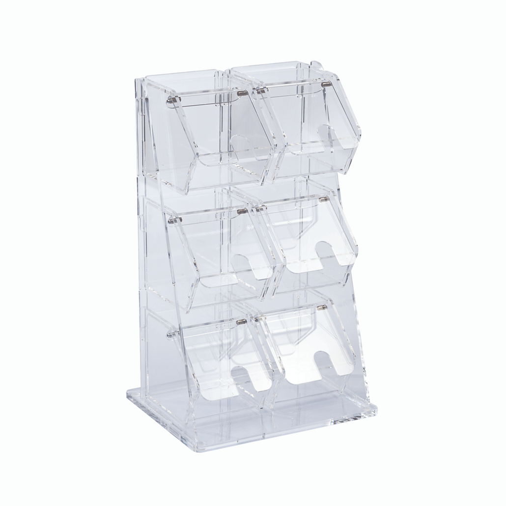 Contenitore a 6 scomparti removibili — 1