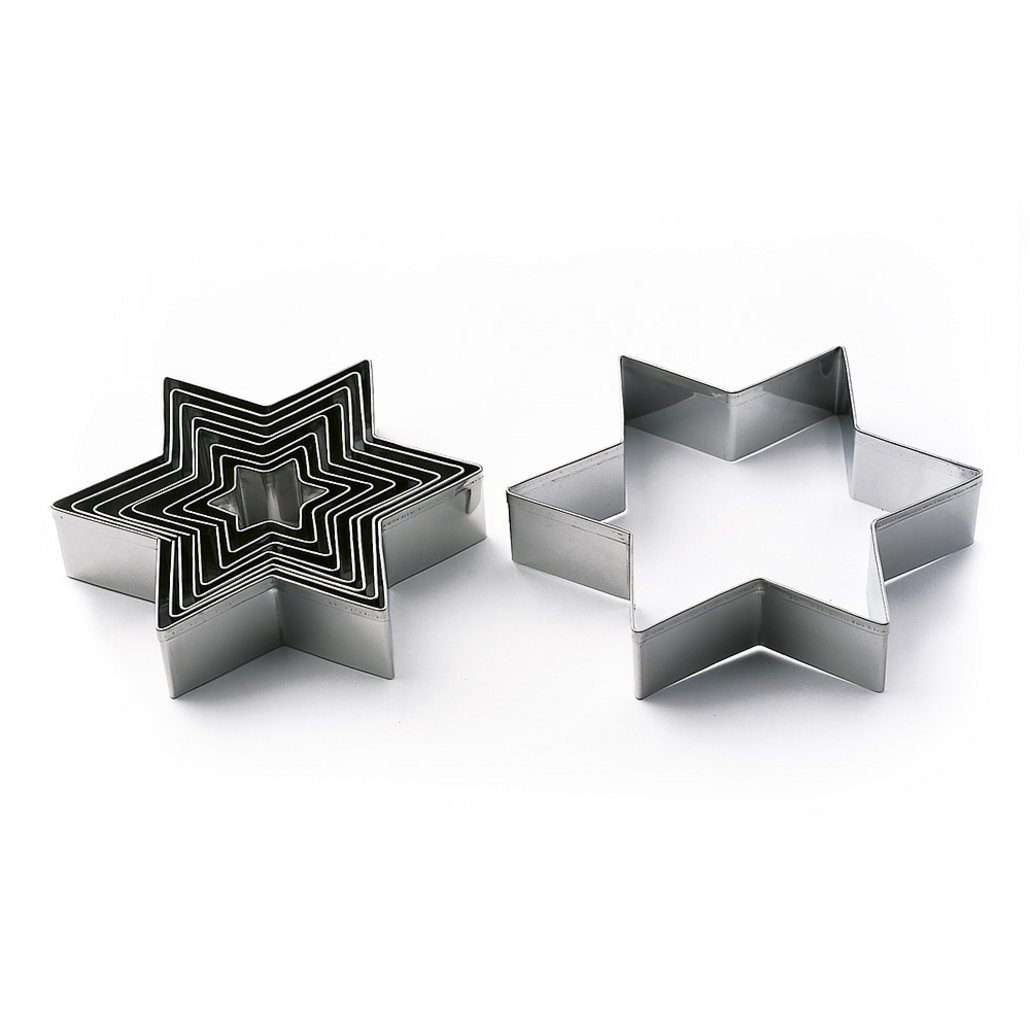 6-point star pastry cutter set — 1