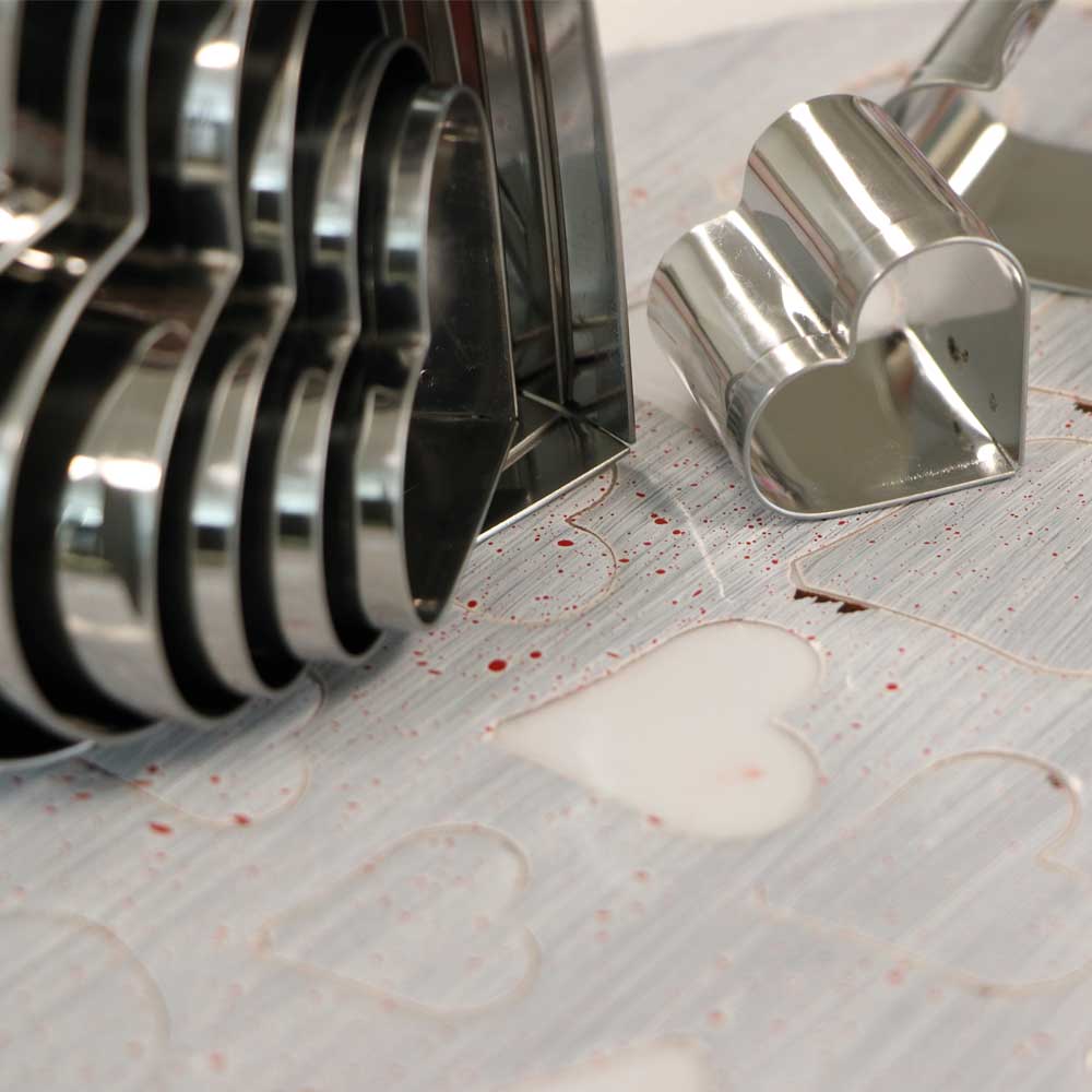 Set di tagliapasta a cuore – 7 pezzi — 2