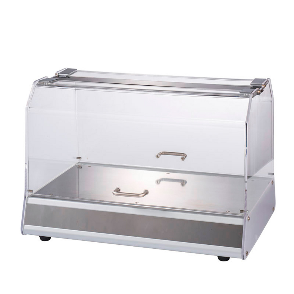 Vitrine avec base en acier et une étagère — 1