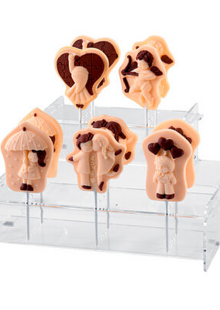 Espositore per lollipop a due livelli