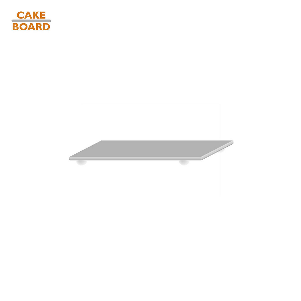 Rectangular cake board with feet — 1