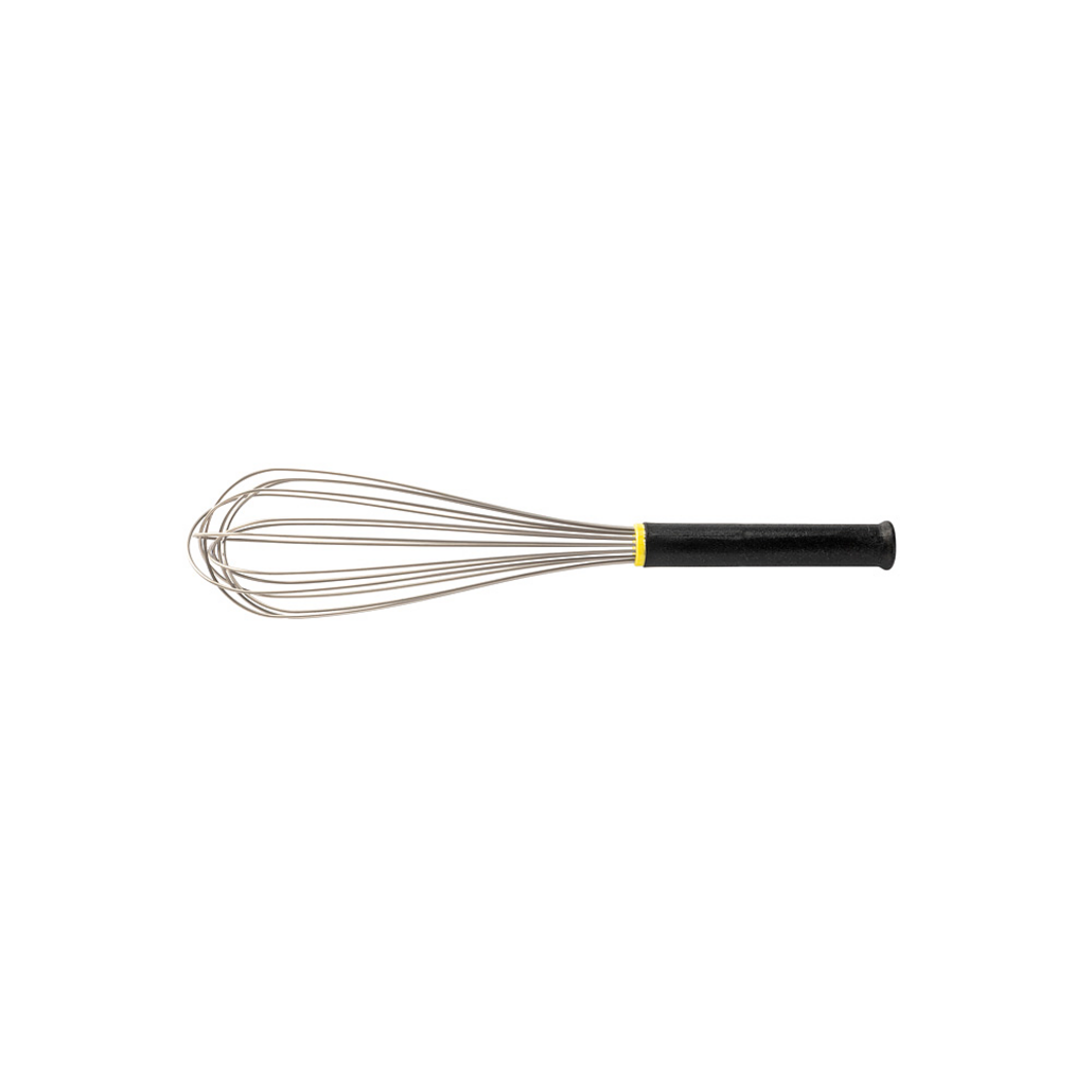 Frusta nera in acciaio inox – 16 fili — 1