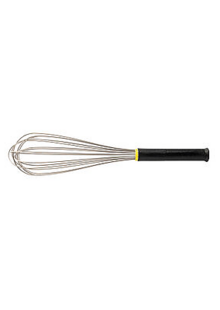 Frusta nera in acciaio inox - 16 fili