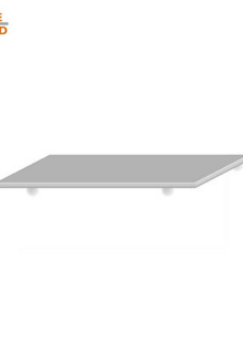 Soporte rectangular para tartas con patas
