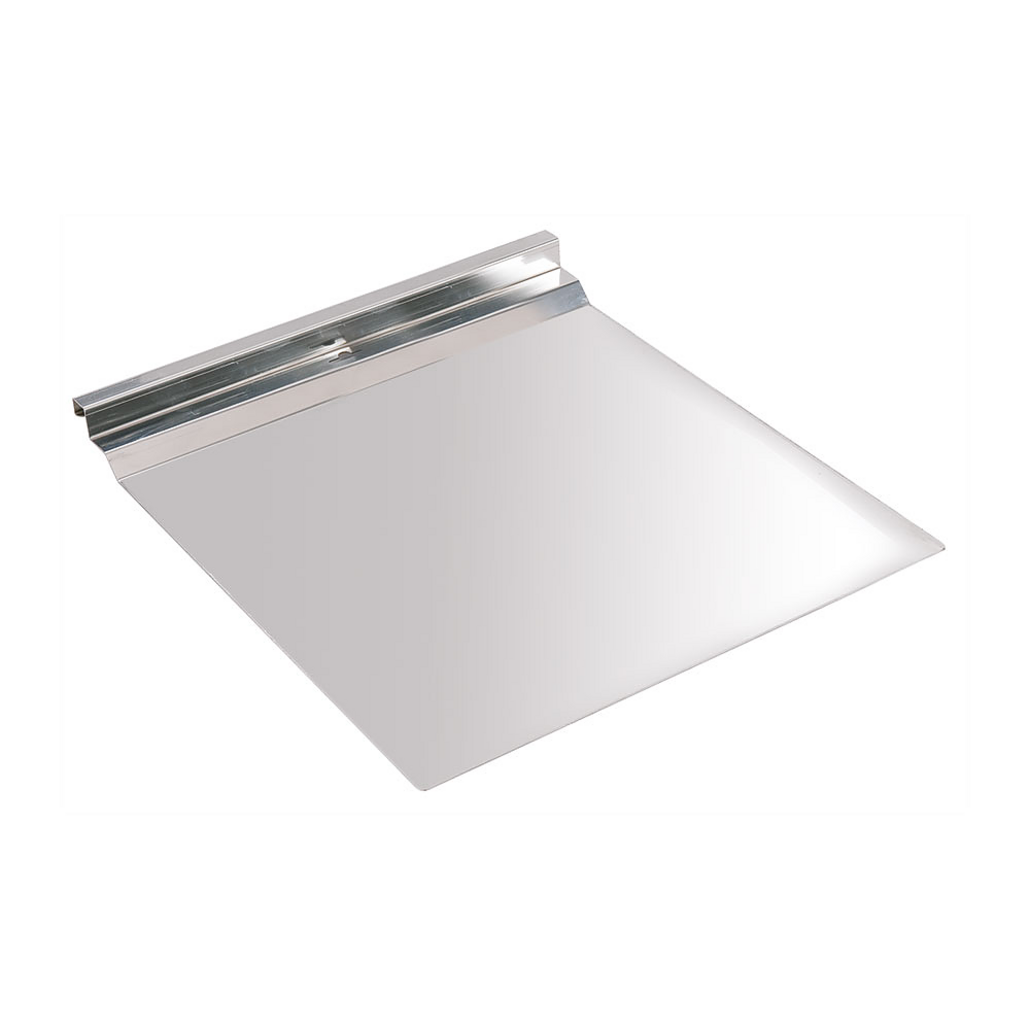 Piatto in acciaio inox per chitarra a spinta 40x40cm — 1