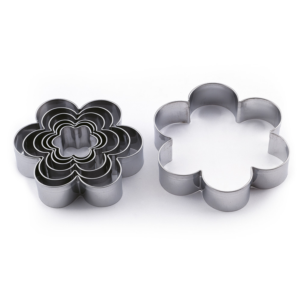 Set de coupe-pâte à fleurs avec 6 pétales — 1