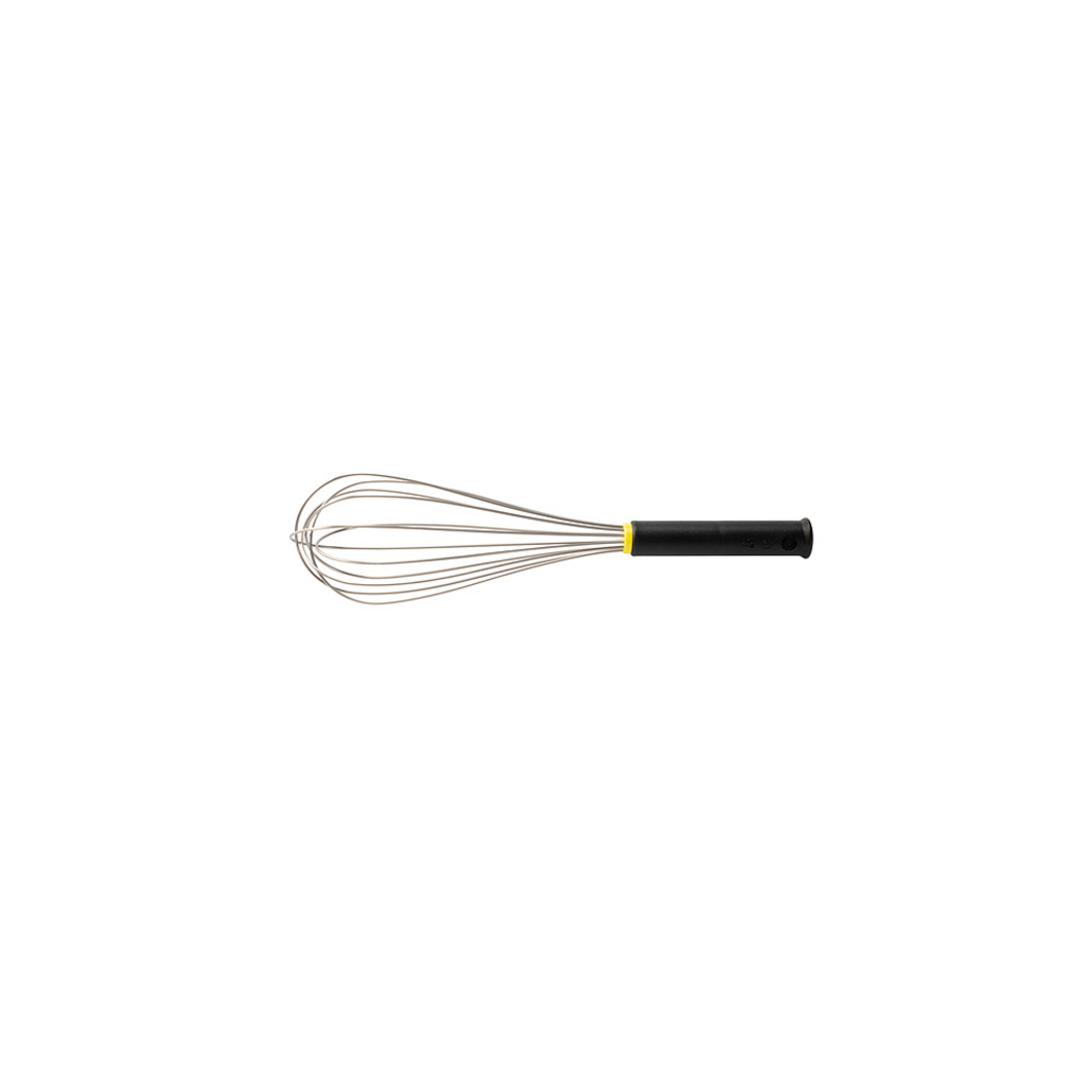 Frusta nera in acciaio inox – 16 fili — 1