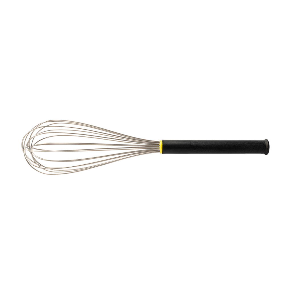 Frusta nera in acciaio inox – 16 fili — 1