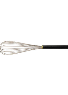 Frusta nera in acciaio inox - 16 fili