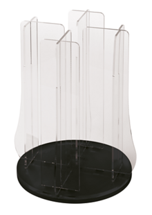 Porta coppette girevole
